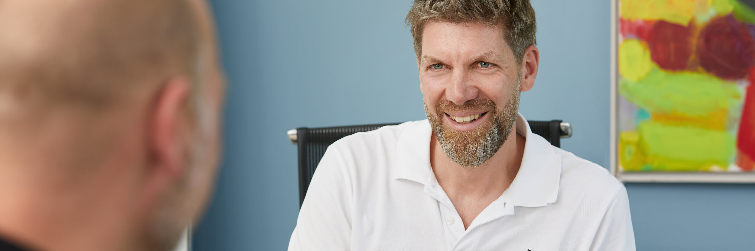 Dr. Martin Löhr im Patientengespräch